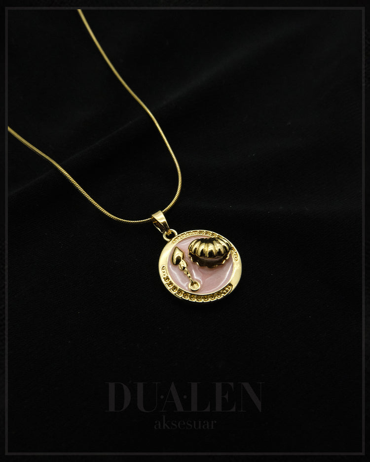 Mineli Sanat Kolye  8  ( Gold )