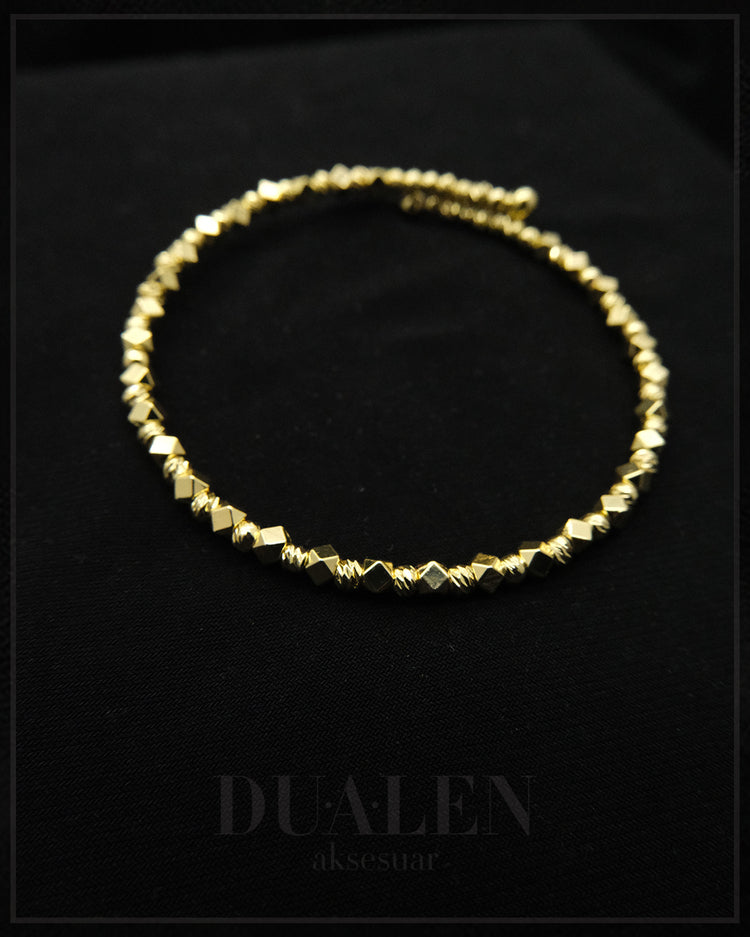 İnce Dora Çelik Bileklik ( Gold )