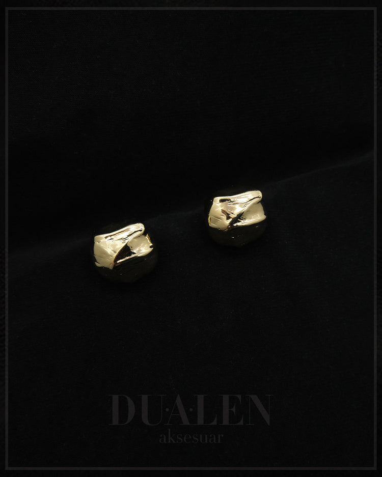 Amorf Çelik Küpe ( Gold )